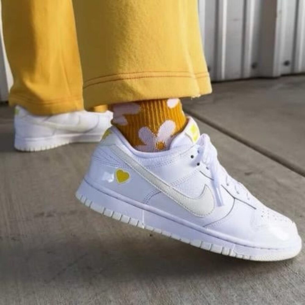Nike Dunk Low 'Valentine's Day' White Sail Yellow FD0803-100 Women's 9.5 Men's 8
